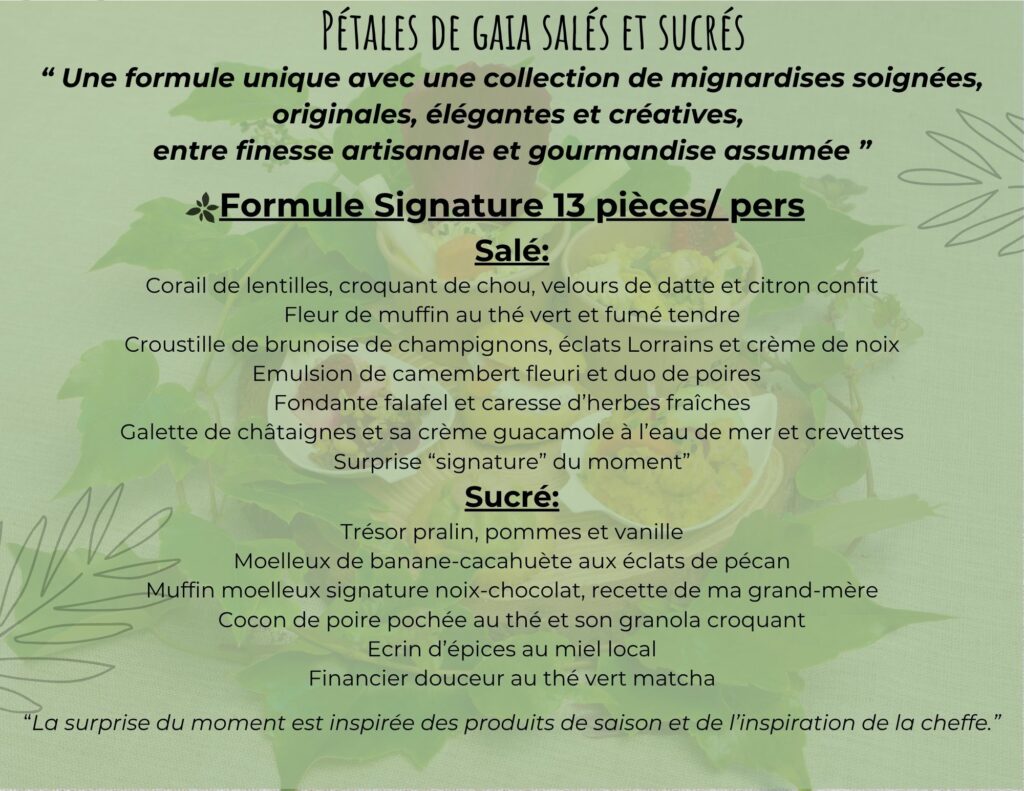 gaia Nancy traiteur- cocktail formule signature