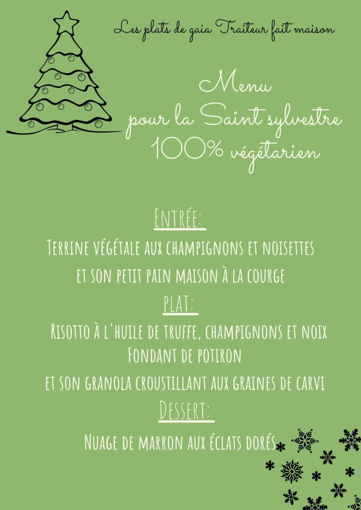 gaia nancy traiteur menu saint sylvestre 2025
