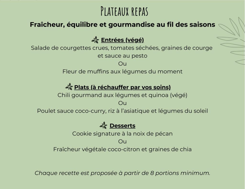 gaia traiteur Nancy menu plateau repas professionnel