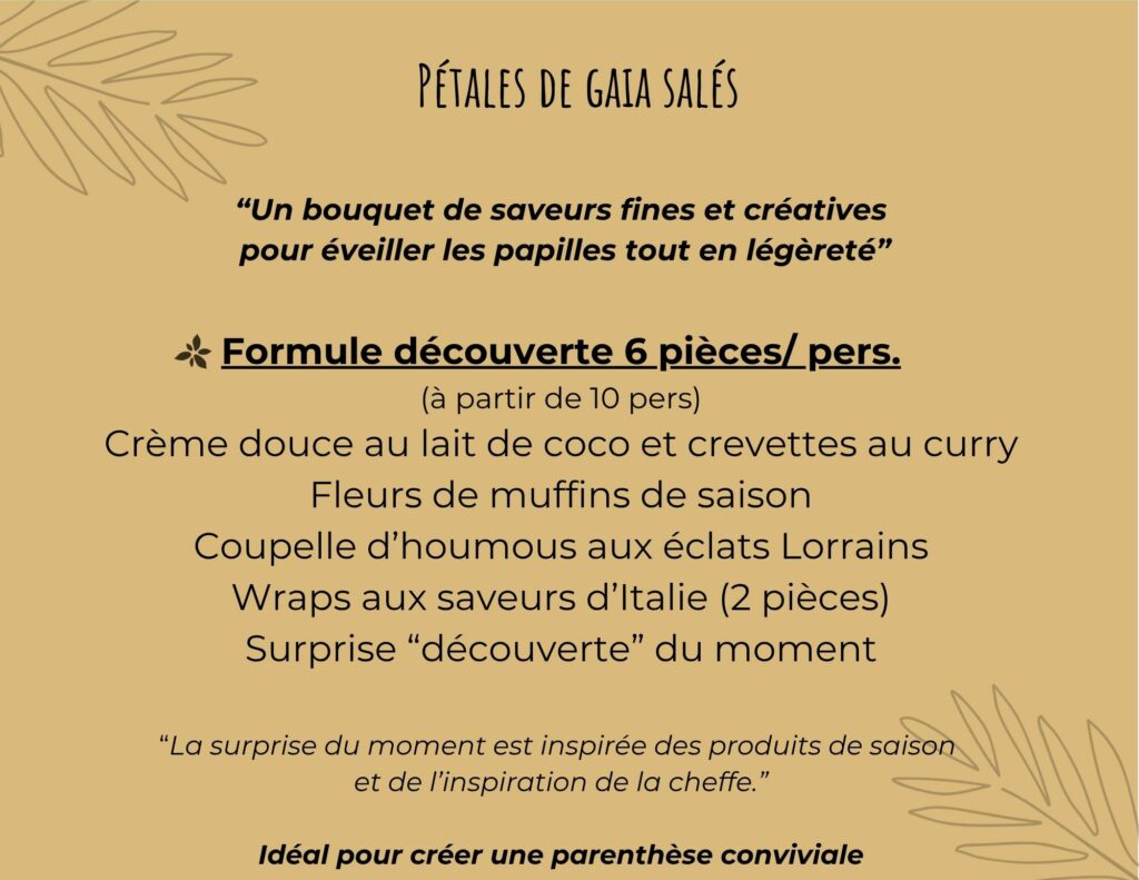 gaia traiteur Nancy cocktail salé
