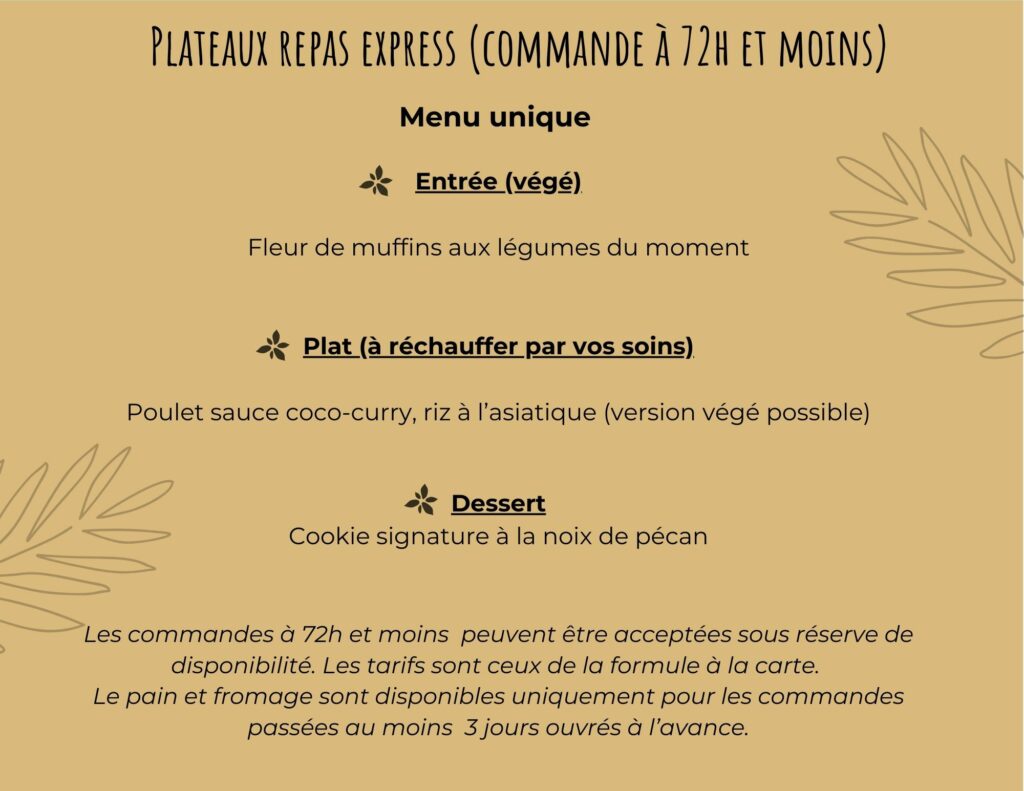 gaia traiteur Nancy menu plateau repas professionnel express