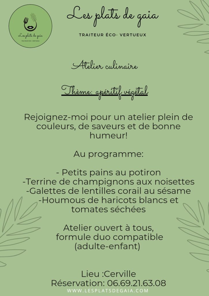 Gaia traiteur Nancy atelier culinaire